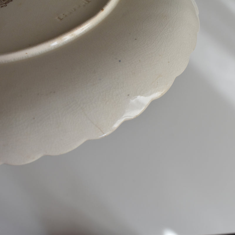 Antique Plate: W.A.A. & Cie Chrysanthemum