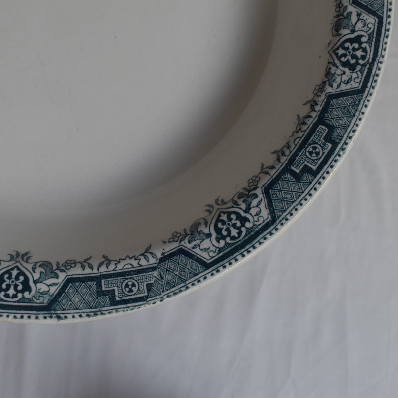 Antique Deep Plate St. Amand Maroc