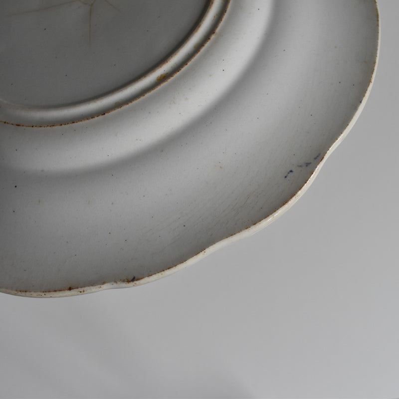 Antique dessert plate, Creil et Montereau, Balivernes N4