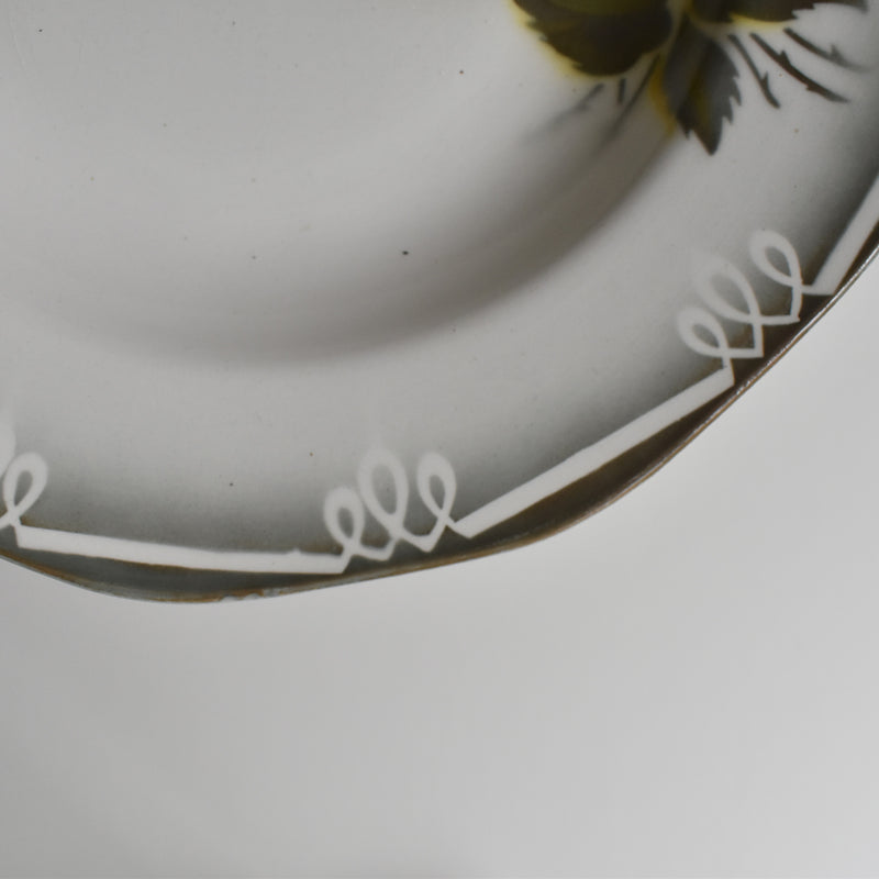 Vintage deep plate, Digoin & Sarreguemines Odile B