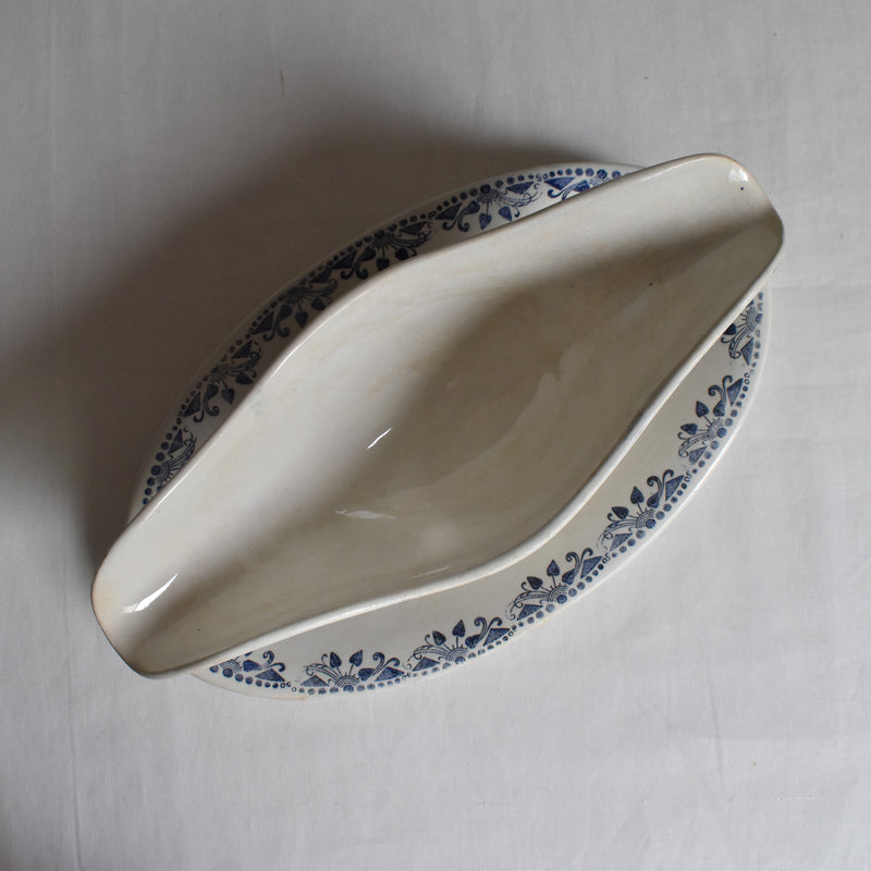Vintage Sauce Boat HBCM (Creil et Montereau) Toulon