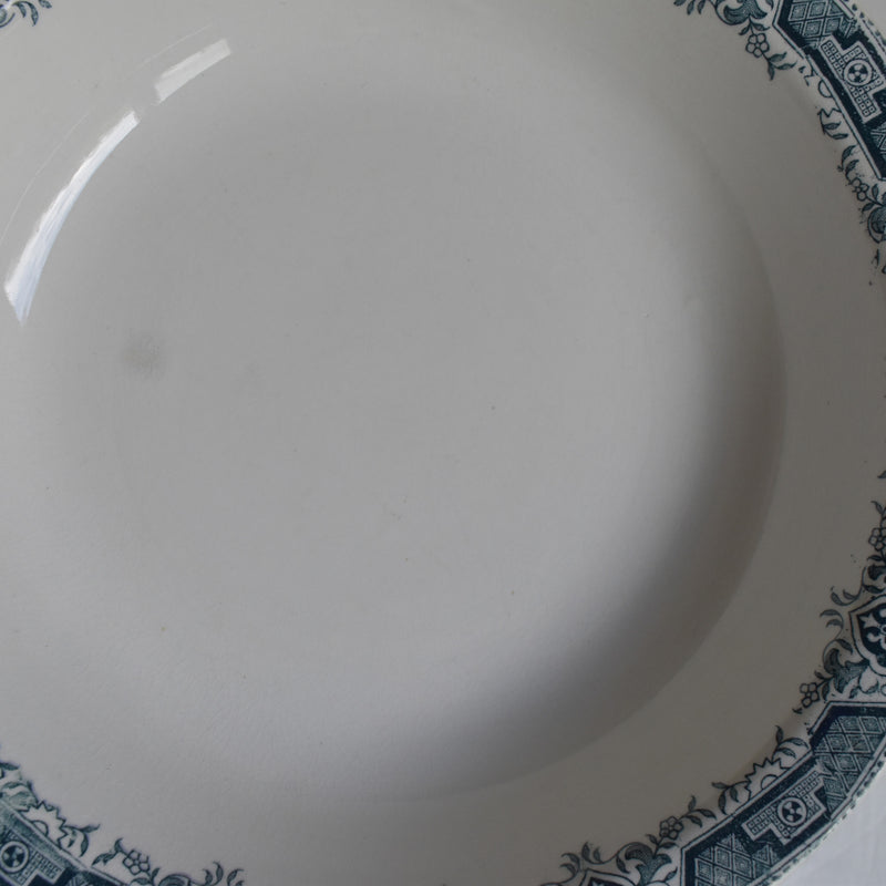 Antique Deep Plate St. Amand Maroc
