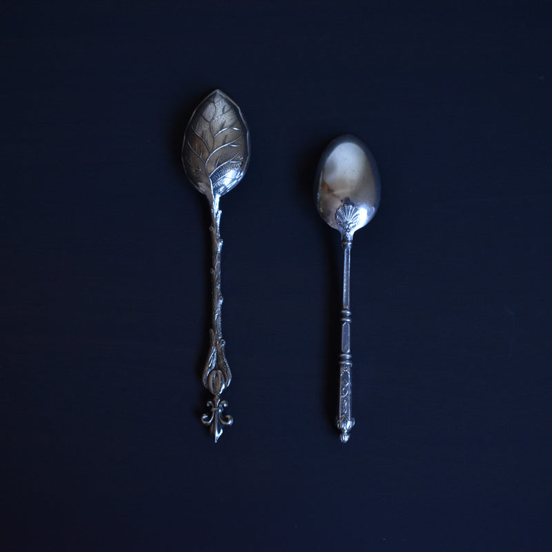 Set of 2 Vintage Mocha Spoons