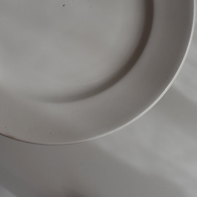 Vintage Dessert Plate, Digoin Sarreguemines, White E
