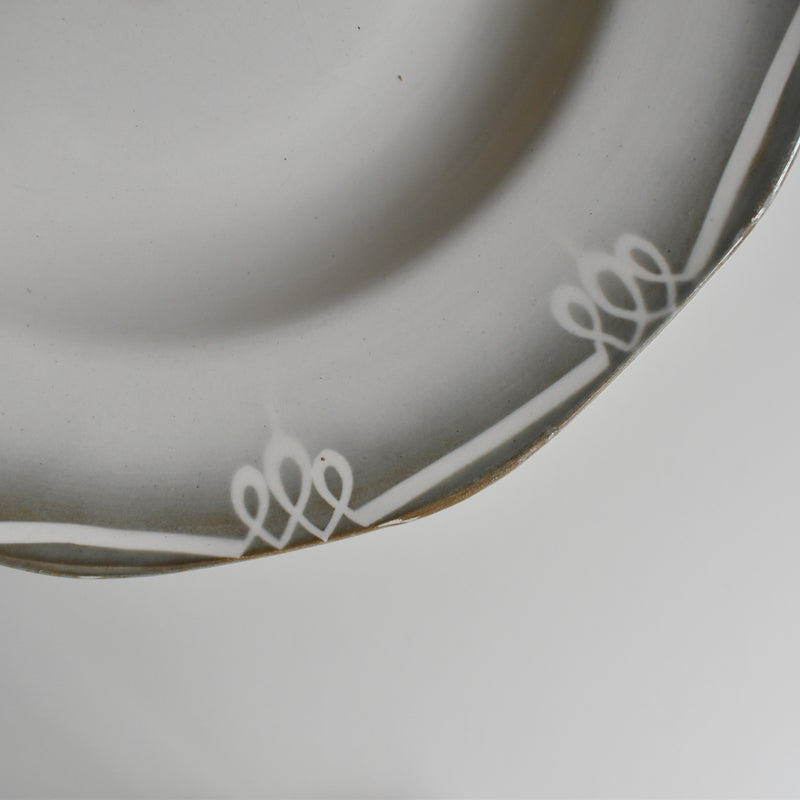 Vintage deep plate, Digoin & Sarreguemines Odile B