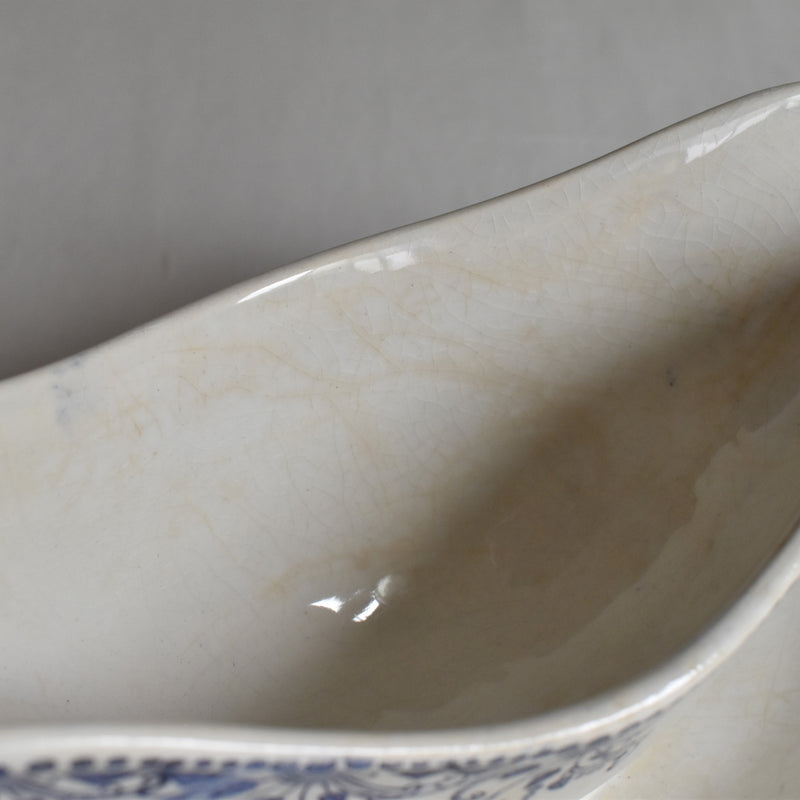 Vintage Sauce Boat HBCM (Creil et Montereau) Toulon