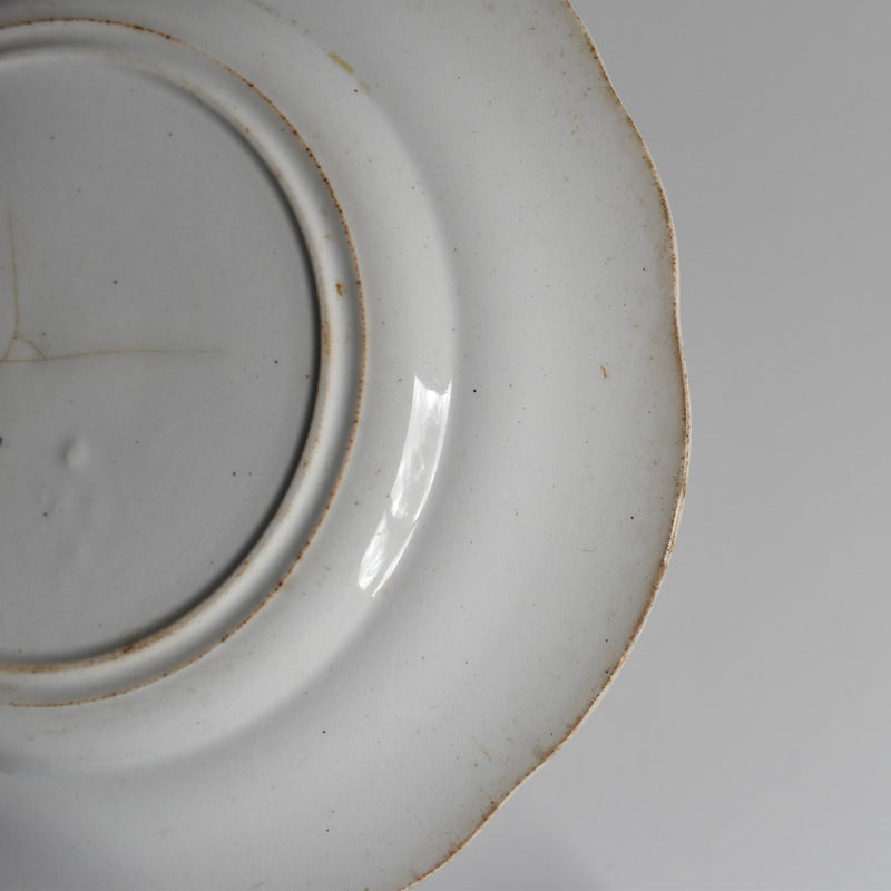 Antique dessert plate, Creil et Montereau, Balivernes N4