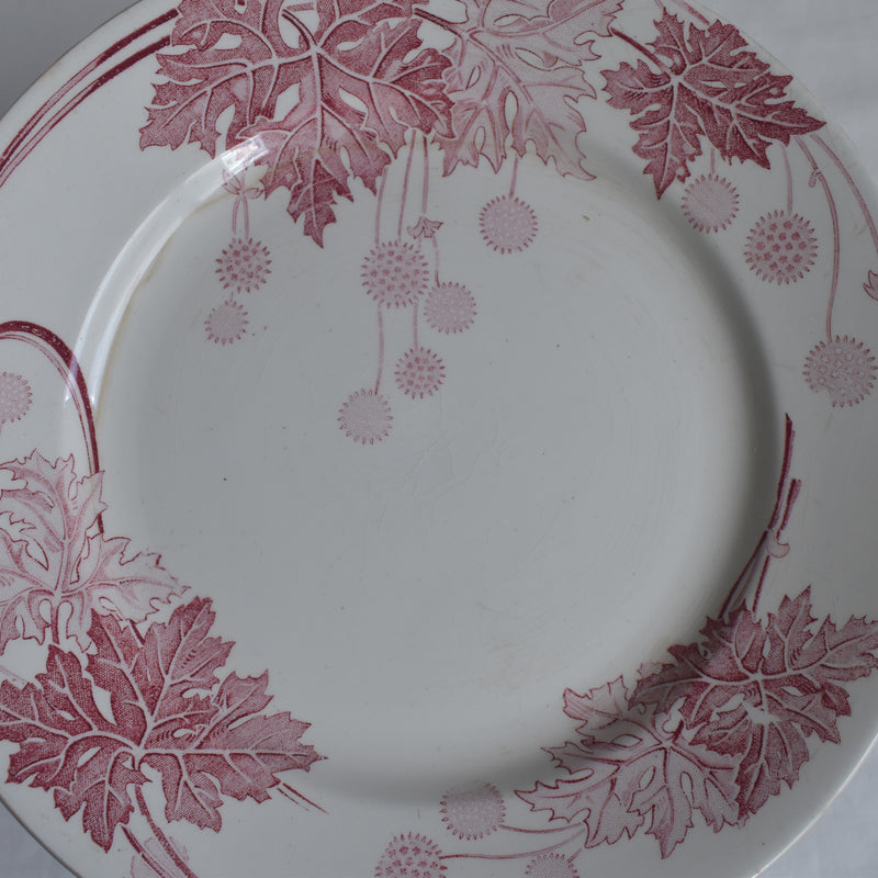 Antique Plate K&G Lunéville Platane Z7