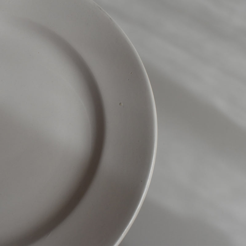 Vintage Dessert Plate, Digoin Sarreguemines, White E