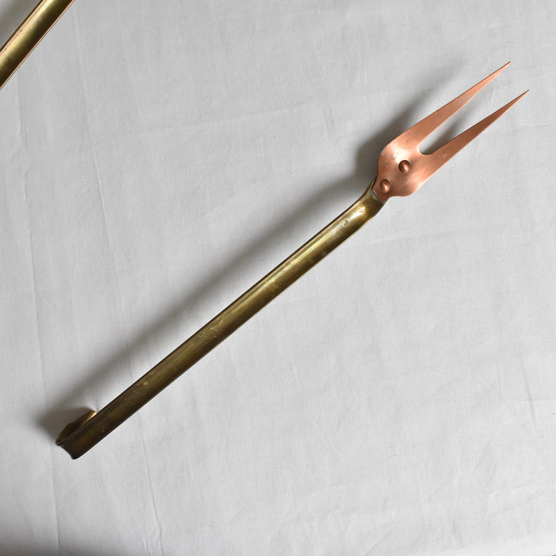 Brass Ladle & Meat Fork