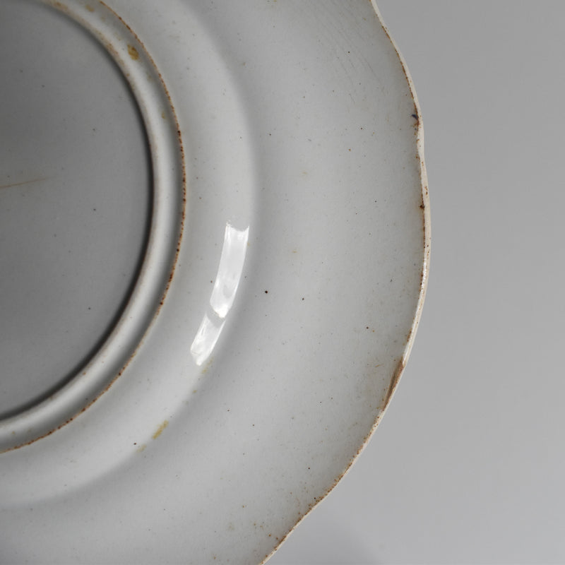 Antique dessert plate, Creil et Montereau, Balivernes N4