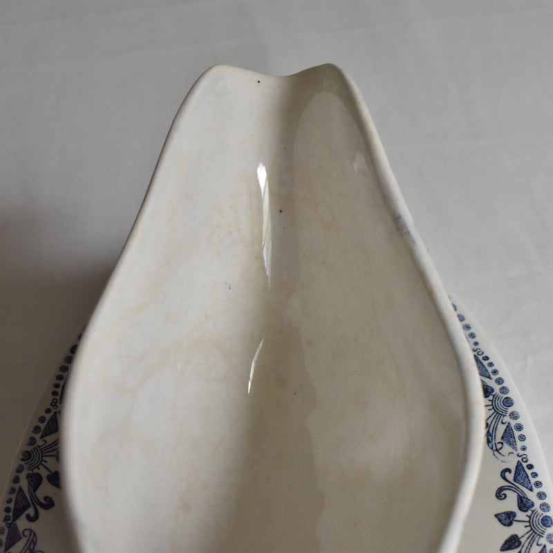 Vintage Sauce Boat HBCM (Creil et Montereau) Toulon