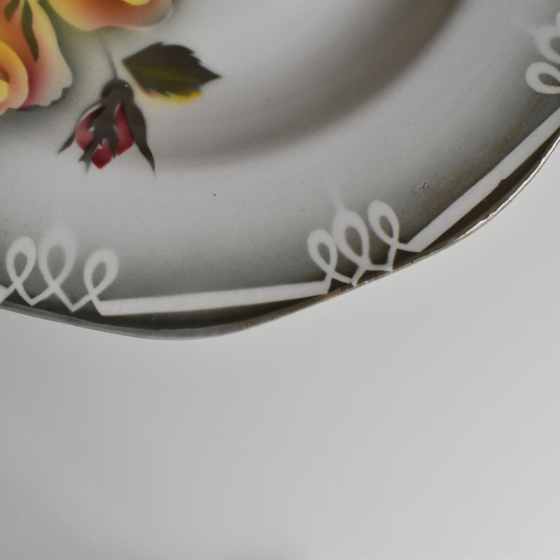 Vintage deep plate, Digoin & Sarreguemines Odile B