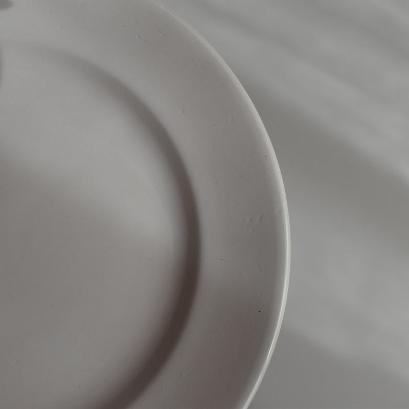 Vintage Dessert Plate, Digoin Sarreguemines, White E