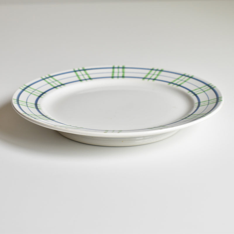 Vintage pedestal plate Digoin & Sarreguemines Poitou