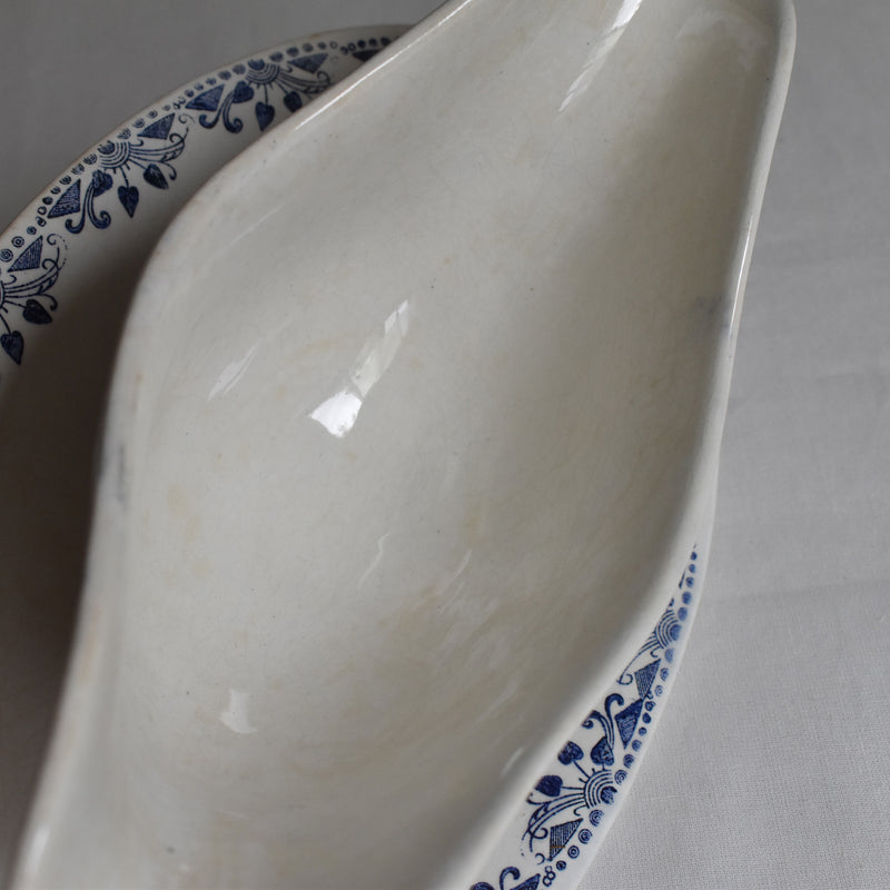Vintage Sauce Boat HBCM (Creil et Montereau) Toulon