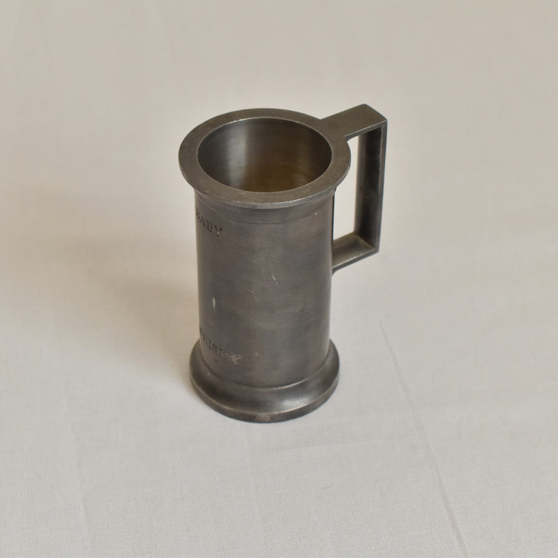 Vintage Pewter Measuring Cup, Whisky