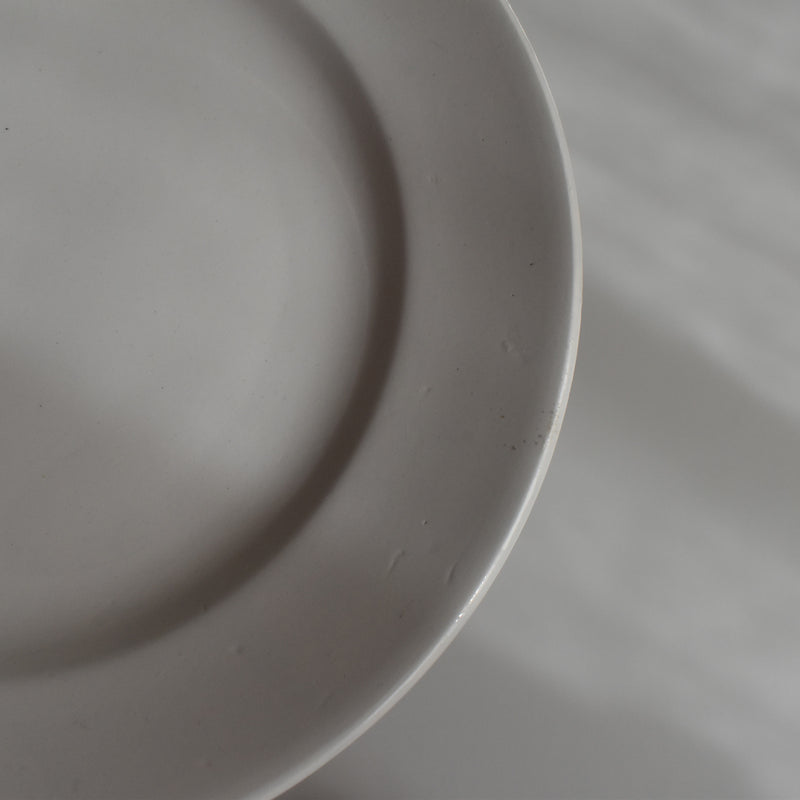 Vintage Dessert Plate, Digoin Sarreguemines, White E