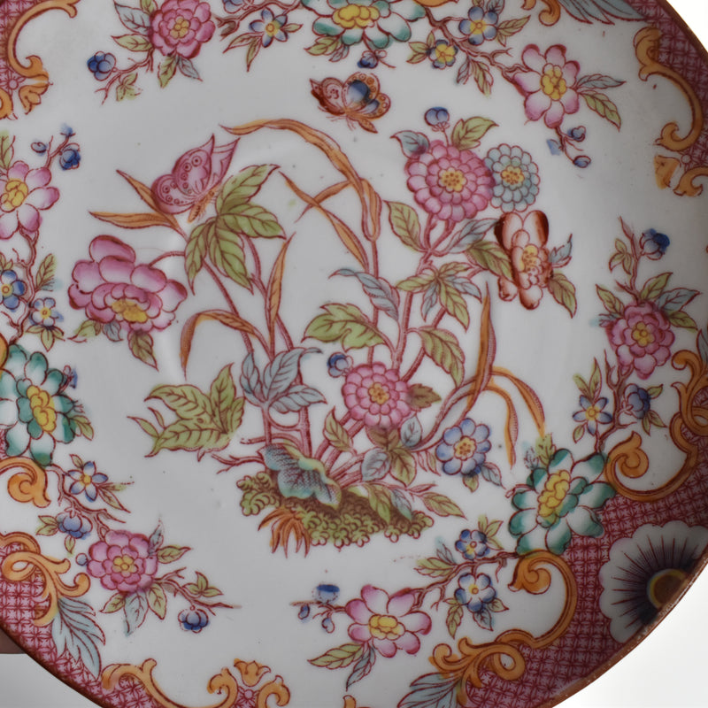 Antique Teacup & Saucer Sarreguemines Minton 216 B
