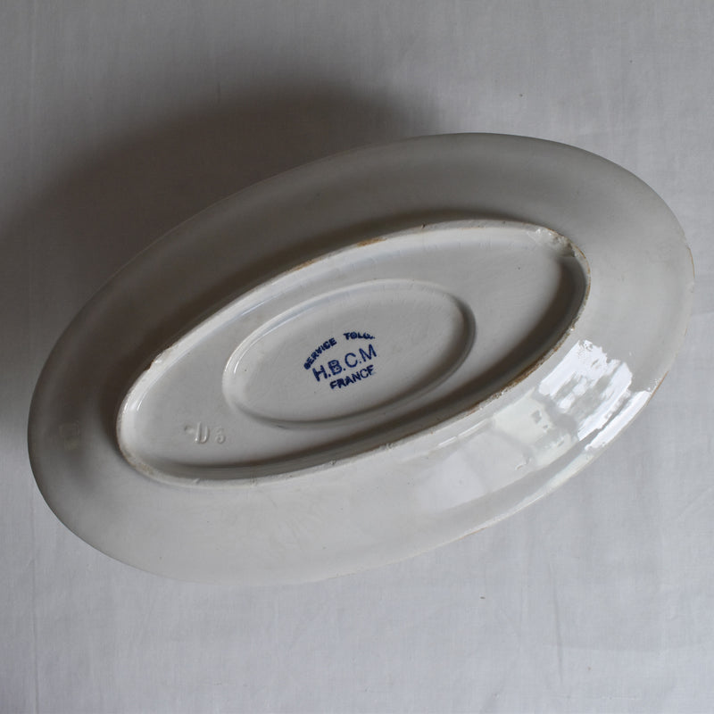 Vintage Sauce Boat HBCM (Creil et Montereau) Toulon