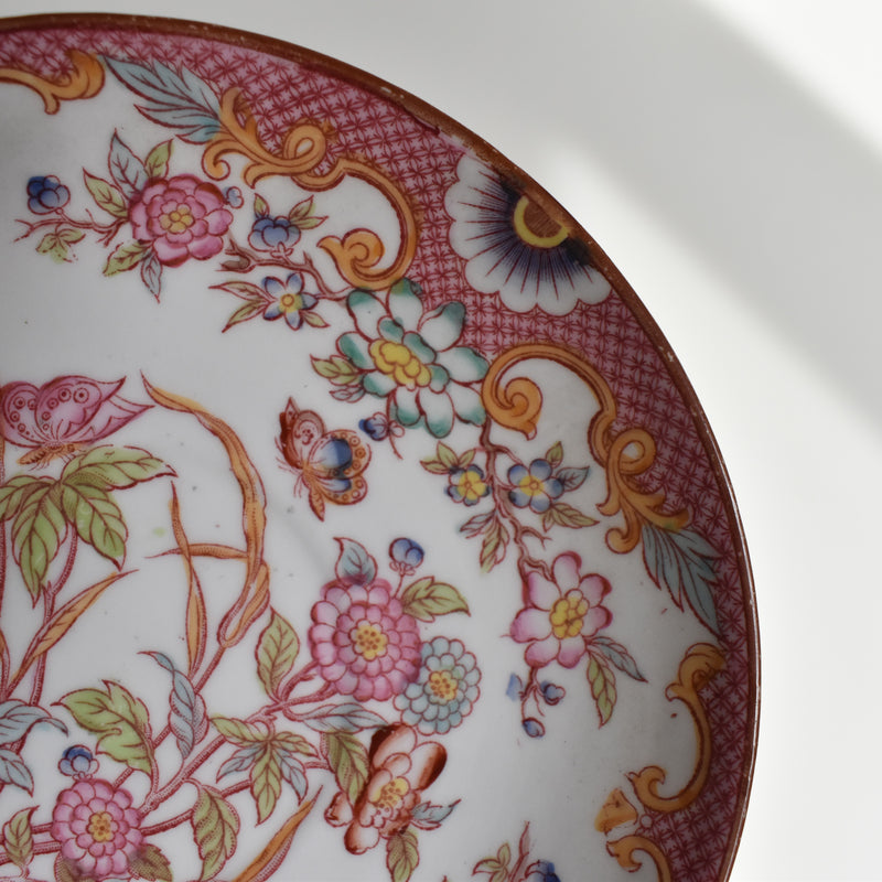 Antique Teacup & Saucer Sarreguemines Minton 216 B