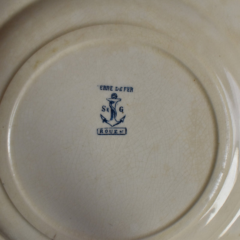 Antique plate, Clairefontaine, Rouen