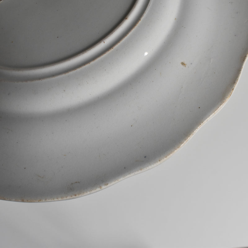 Antique dessert plate, Creil et Montereau, "Balivernes" N6
