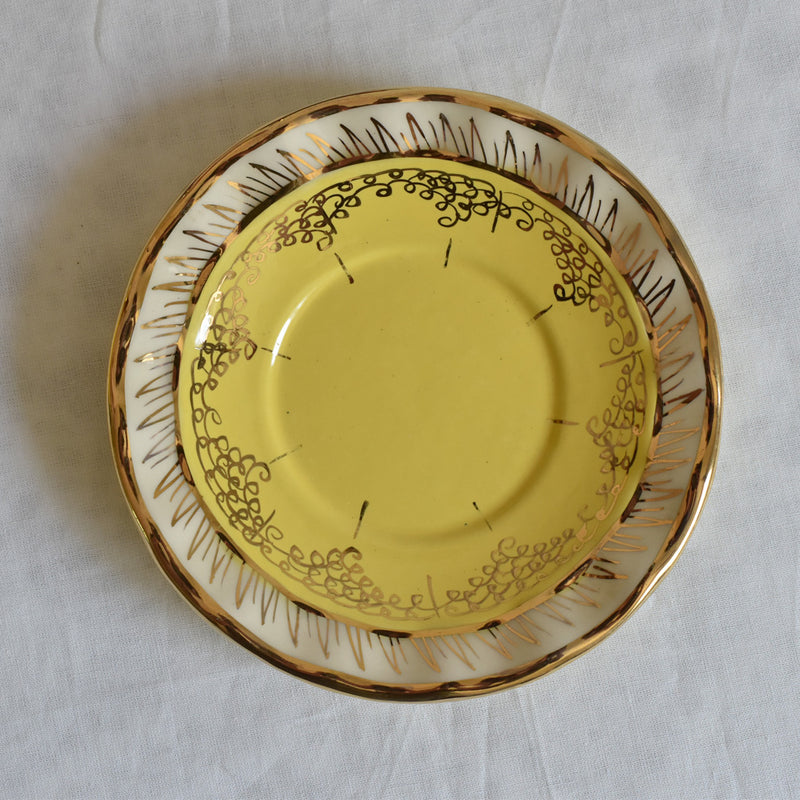 ア.ドラサンヴァル A.Dressinval コーヒーカップ＆ソーサー イェロー