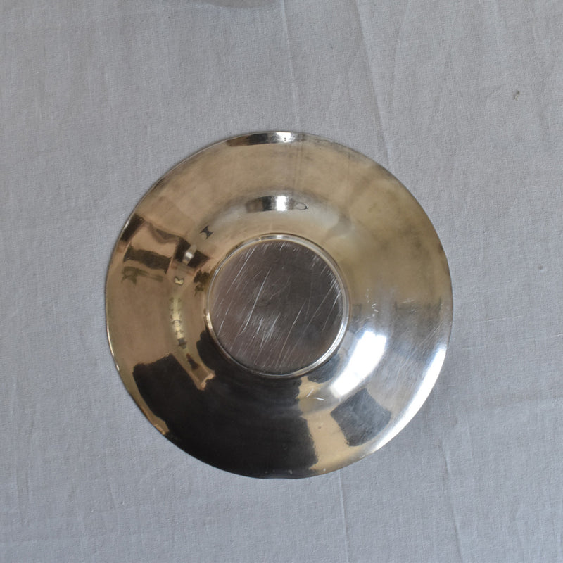Antique Cup & Saucer Silver Plated