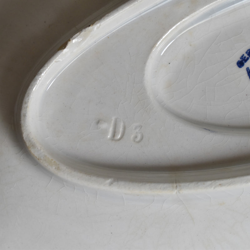 Vintage Sauce Boat HBCM (Creil et Montereau) Toulon