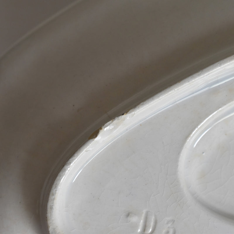Vintage Sauce Boat HBCM (Creil et Montereau) Toulon