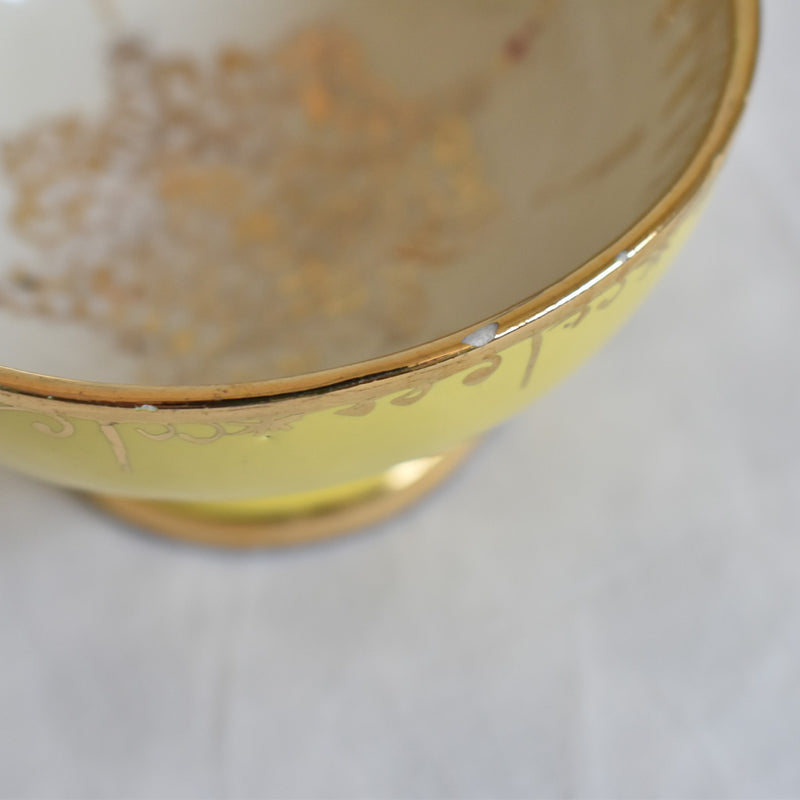 ア.ドラサンヴァル A.Dressinval コーヒーカップ＆ソーサー イェロー