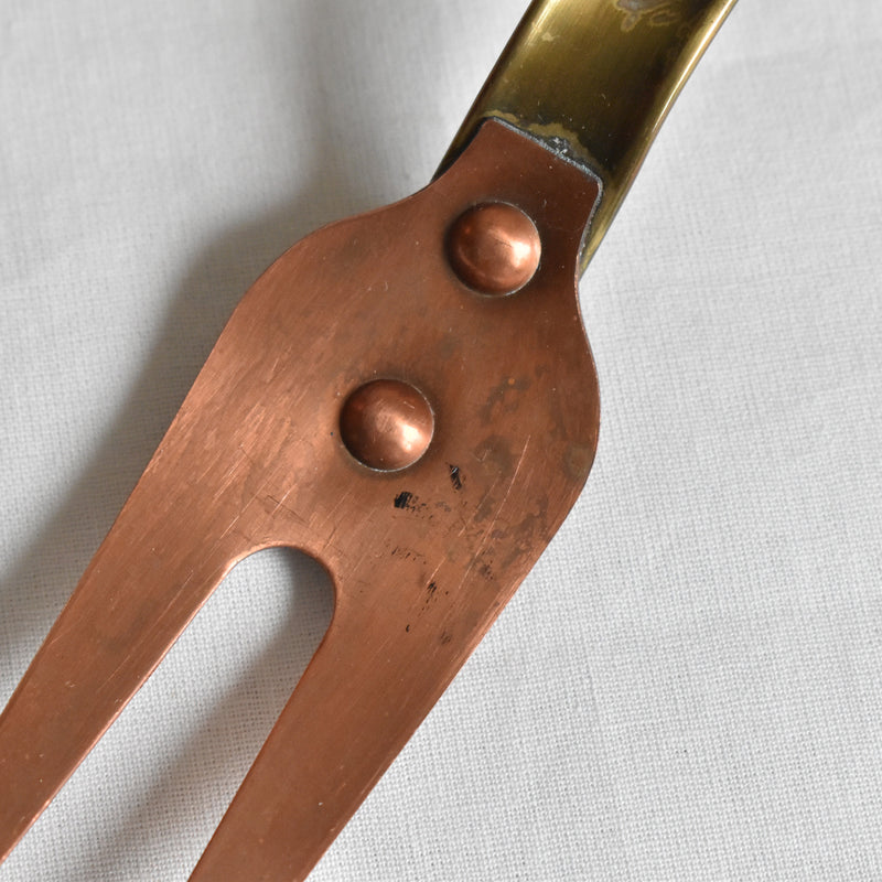 Brass Ladle & Meat Fork