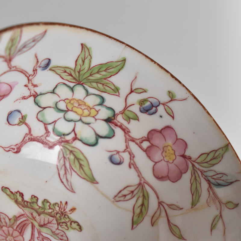 Antique Teacup & Saucer Sarreguemines Minton 216 B