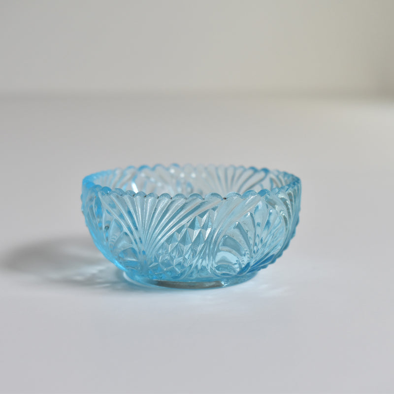 Vintage Blue Glass Salt Shaker - Verdi
