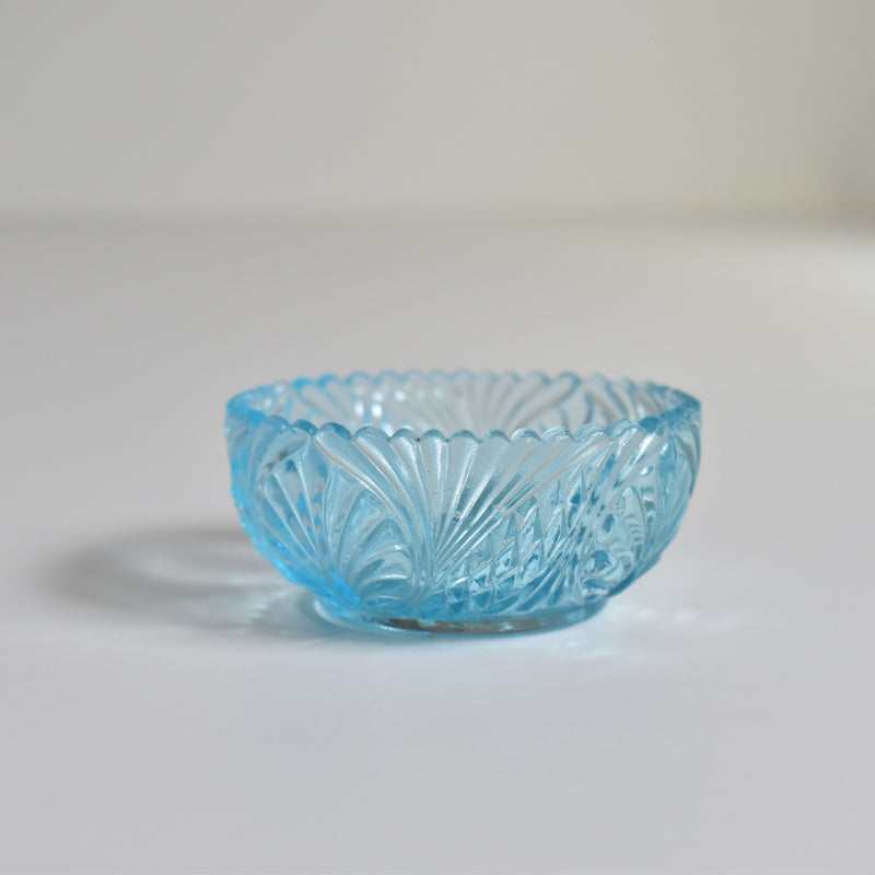 Vintage Blue Glass Salt Shaker - Verdi
