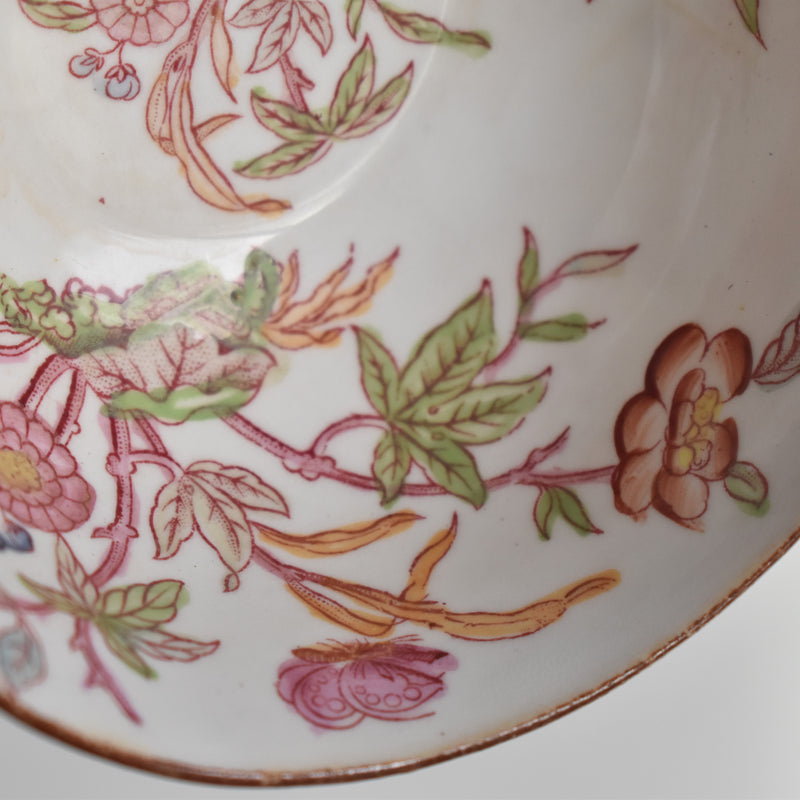Antique Teacup & Saucer Sarreguemines Minton 216 B
