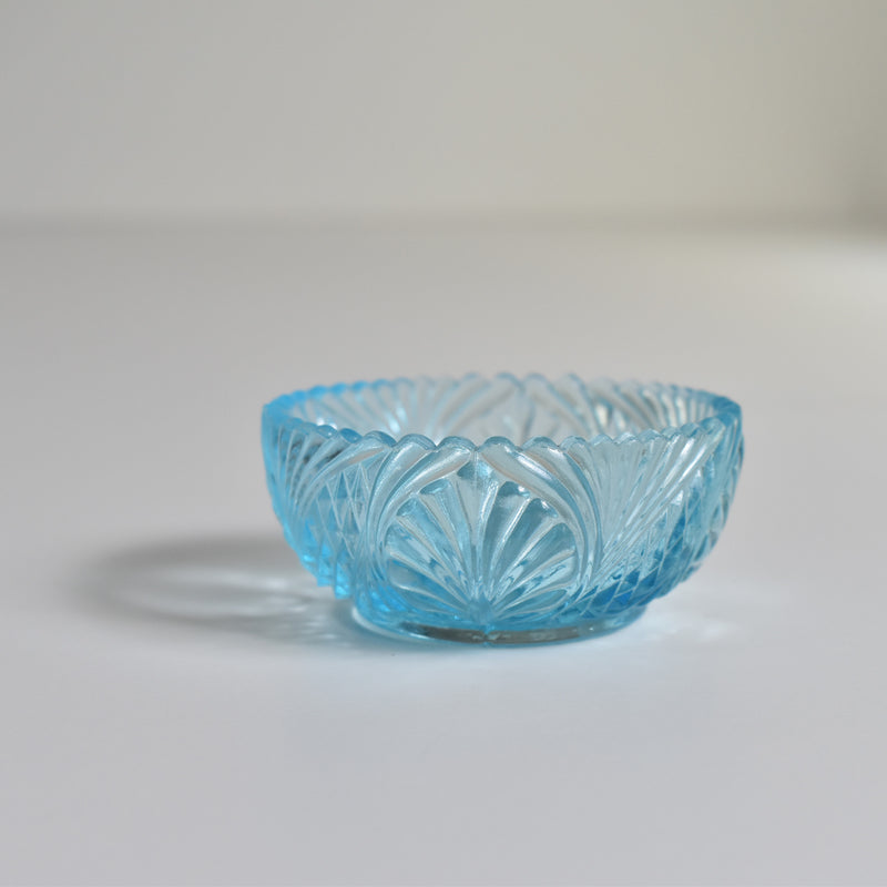 Vintage Blue Glass Salt Shaker - Verdi