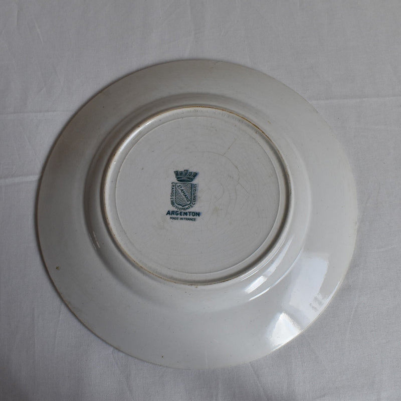 Antique Plate Saint Amand Argenton