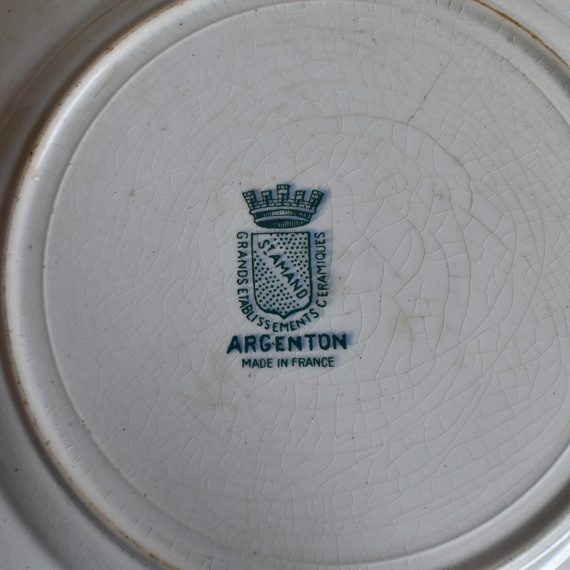 Antique Plate Saint Amand Argenton