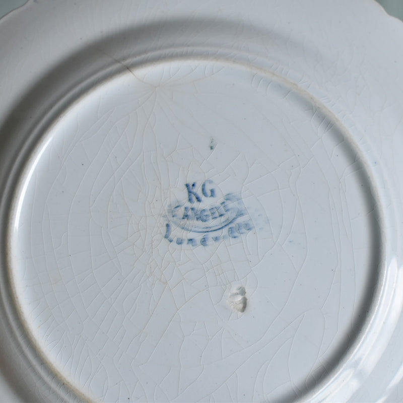 Antique Plate Lunéville Angèle D