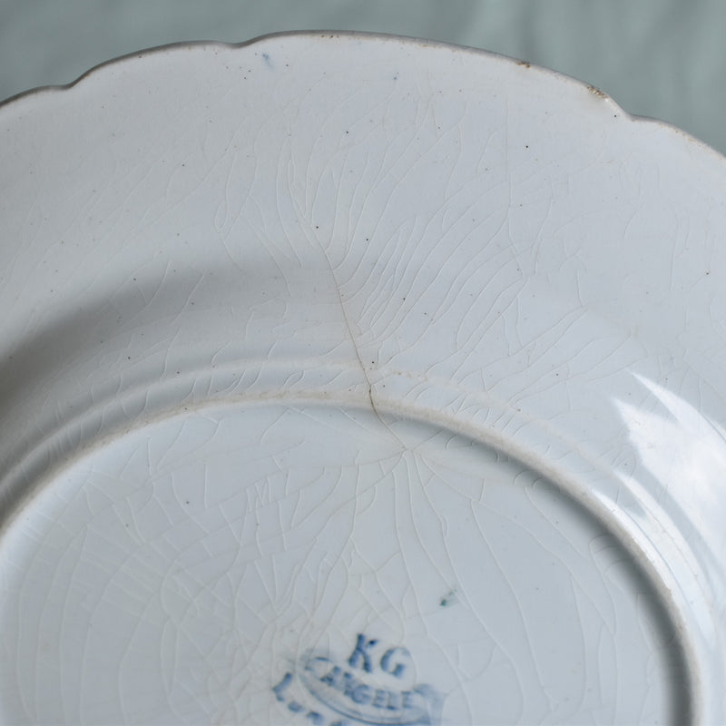 Antique Plate Lunéville Angèle D