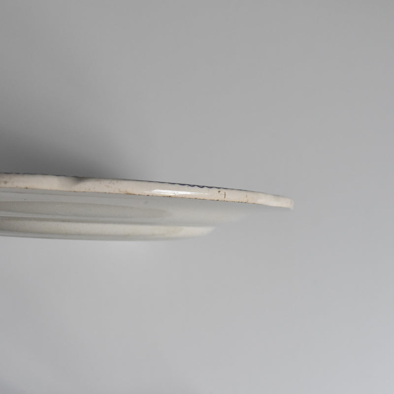 Antique dessert plate, Creil et Montereau, Balivernes N12