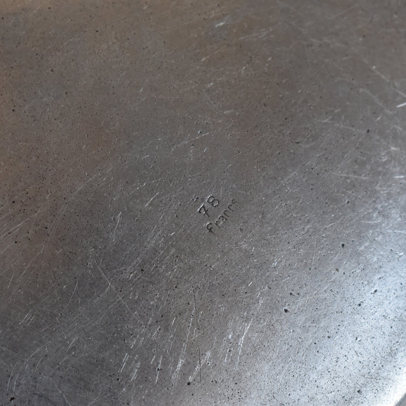 Vintage Aluminum Milk Pan with Wooden Handle