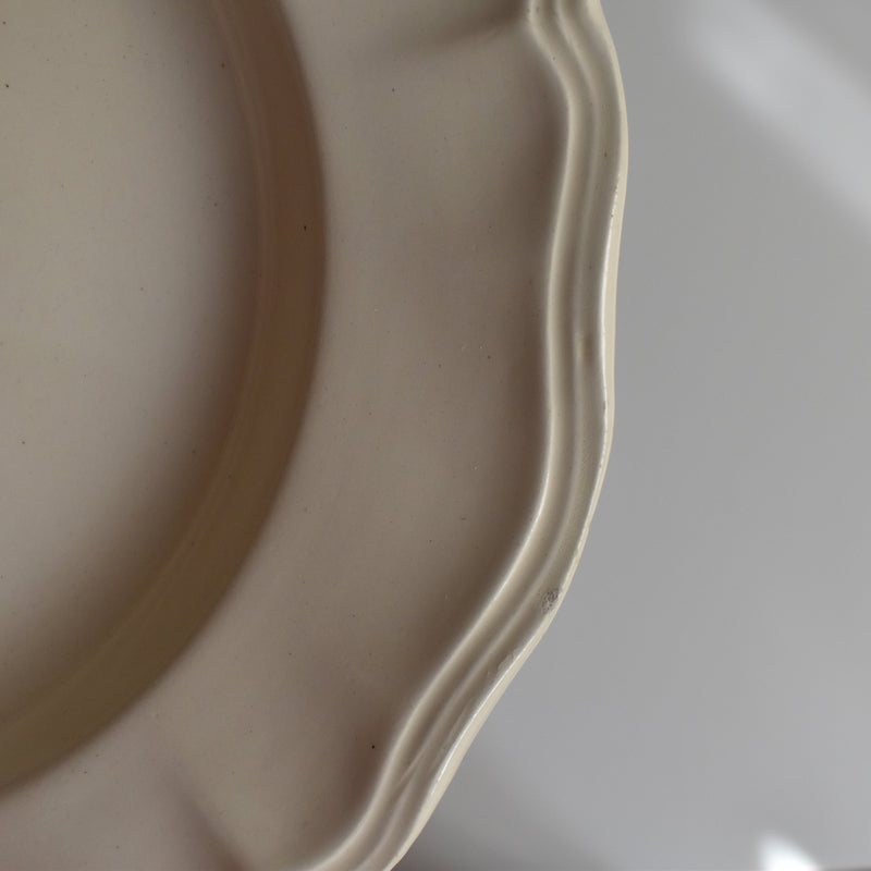 Vintage Deep Plate Digoin Sarreguemines Flower Rim B
