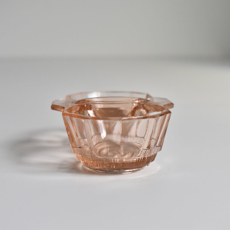 Vintage Glass Salt & Pepper Shakers, Pink