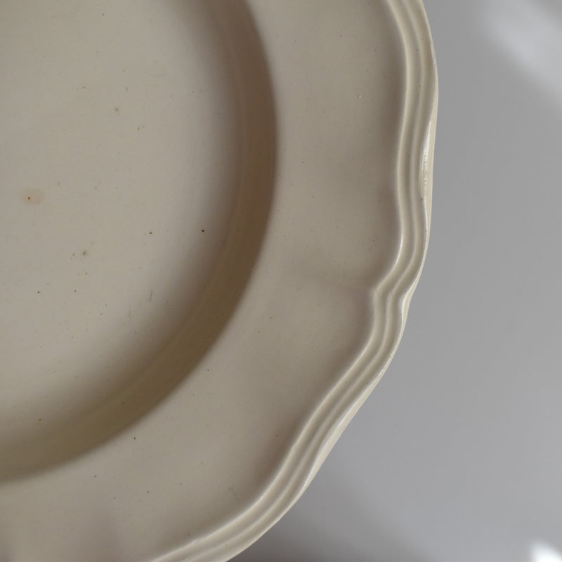 Vintage Deep Plate Digoin Sarreguemines Flower Rim B