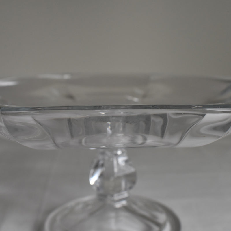 ヴィンテージガラスコンポティエ