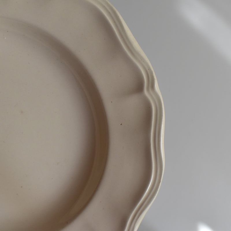 Vintage Deep Plate Digoin Sarreguemines Flower Rim B