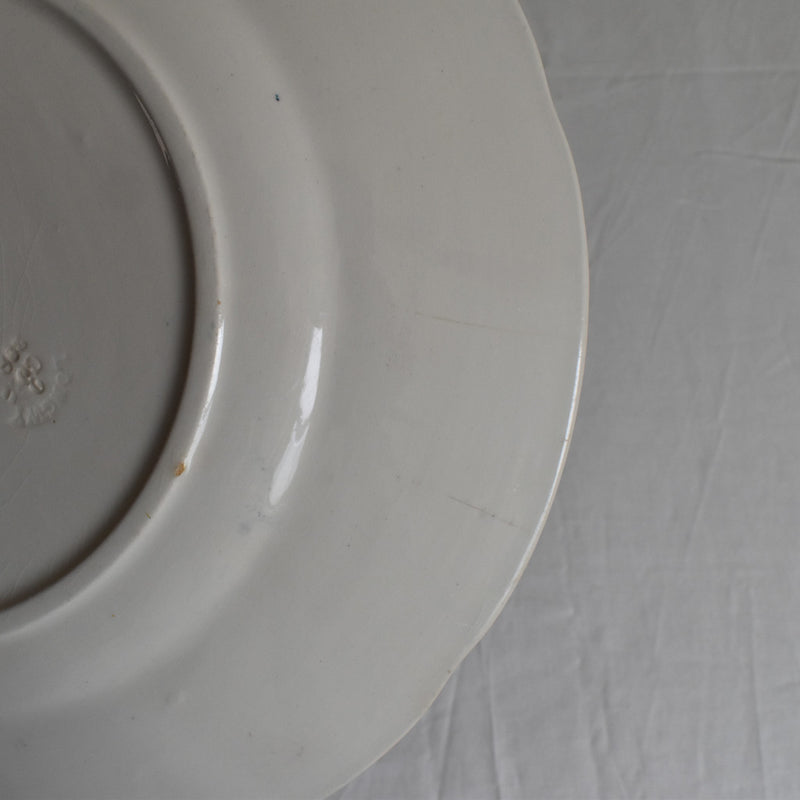 Antique plate, Longwy, Muguet (Lily of the Valley) F